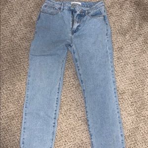 Basic blue mom jeans